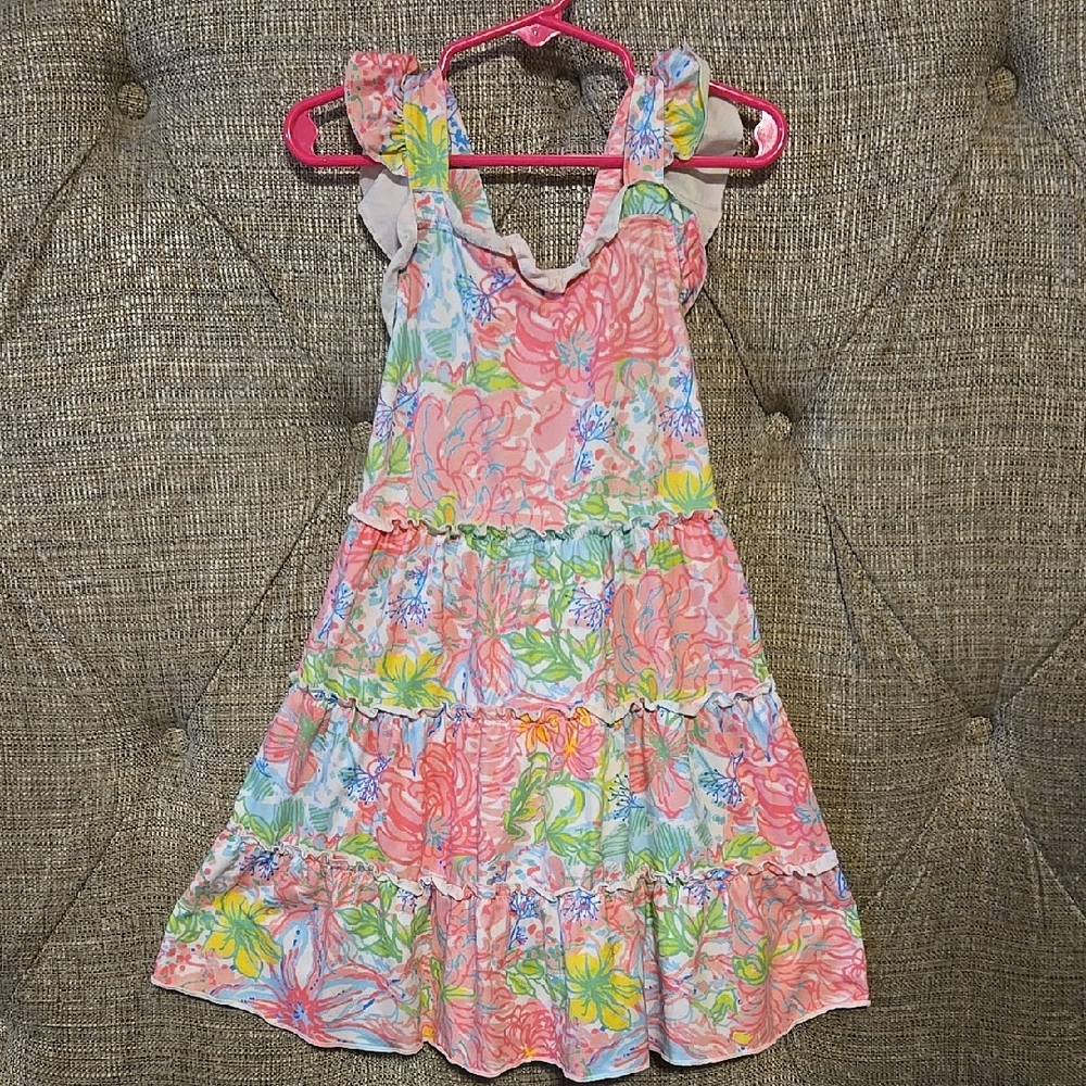 Lilly Inspired Floral Tiered Dress - Size 4t